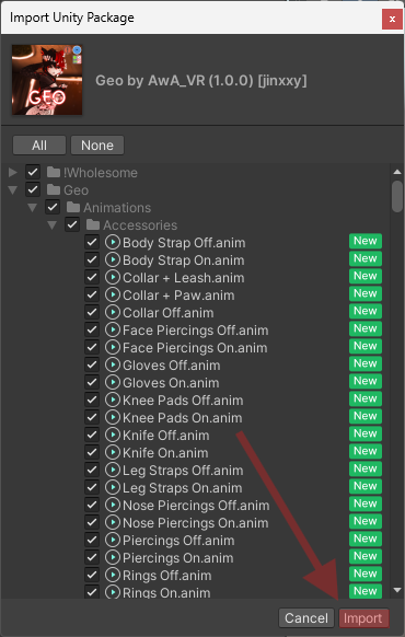 Unity Import Unity Package Window